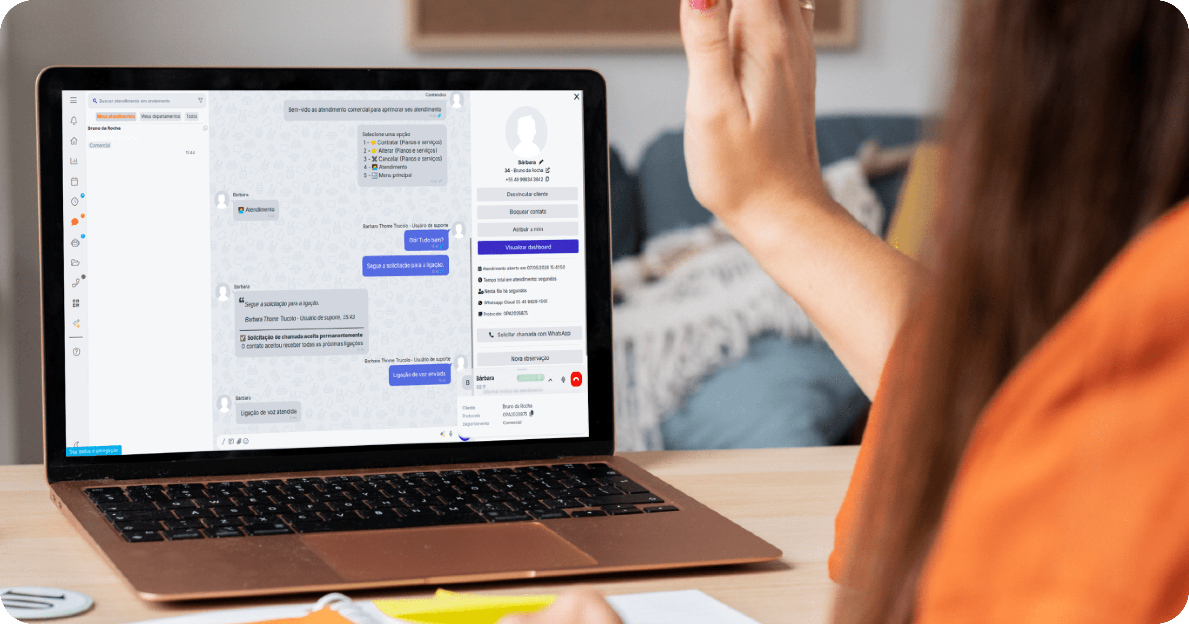 Fale direto com os seus clientes: Chamadas via WhatsApp no Opa! Suite